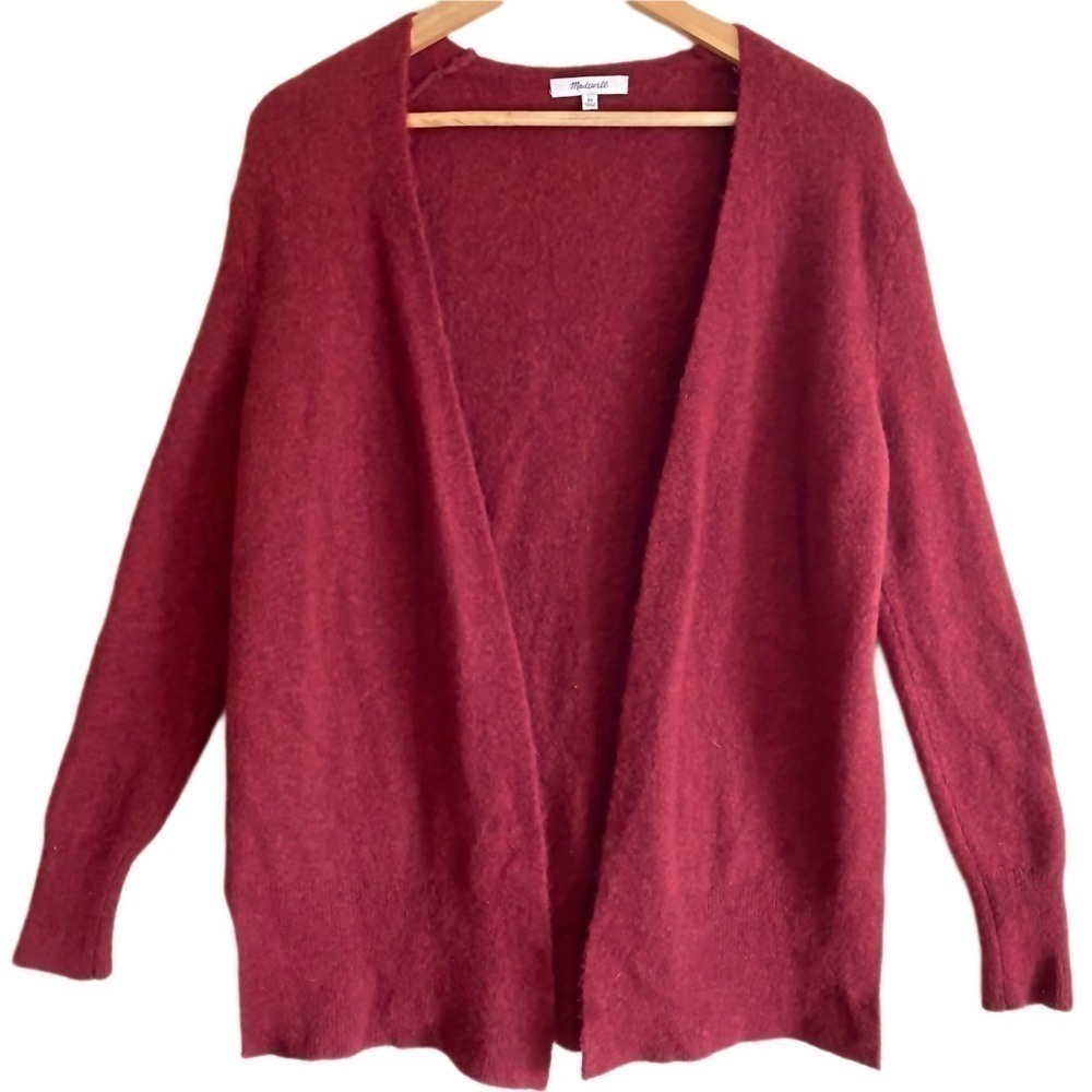 MADEWELL Supersoft Merino Wool Alpaca blend Full Sleeve Open front Cardigan XS